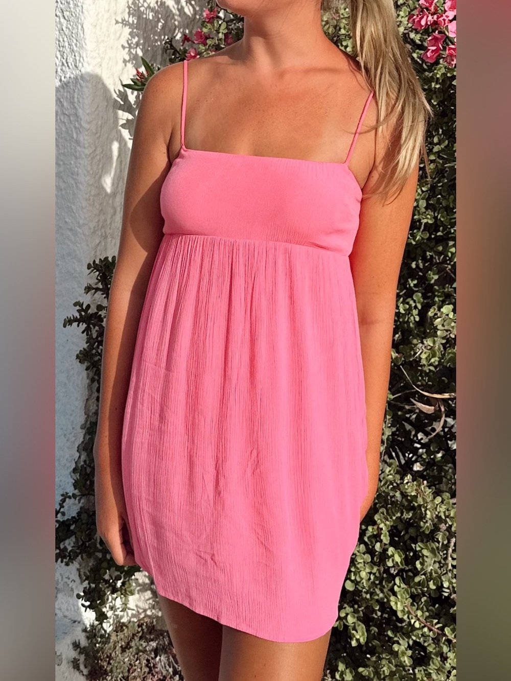 Garage pink babydoll dress